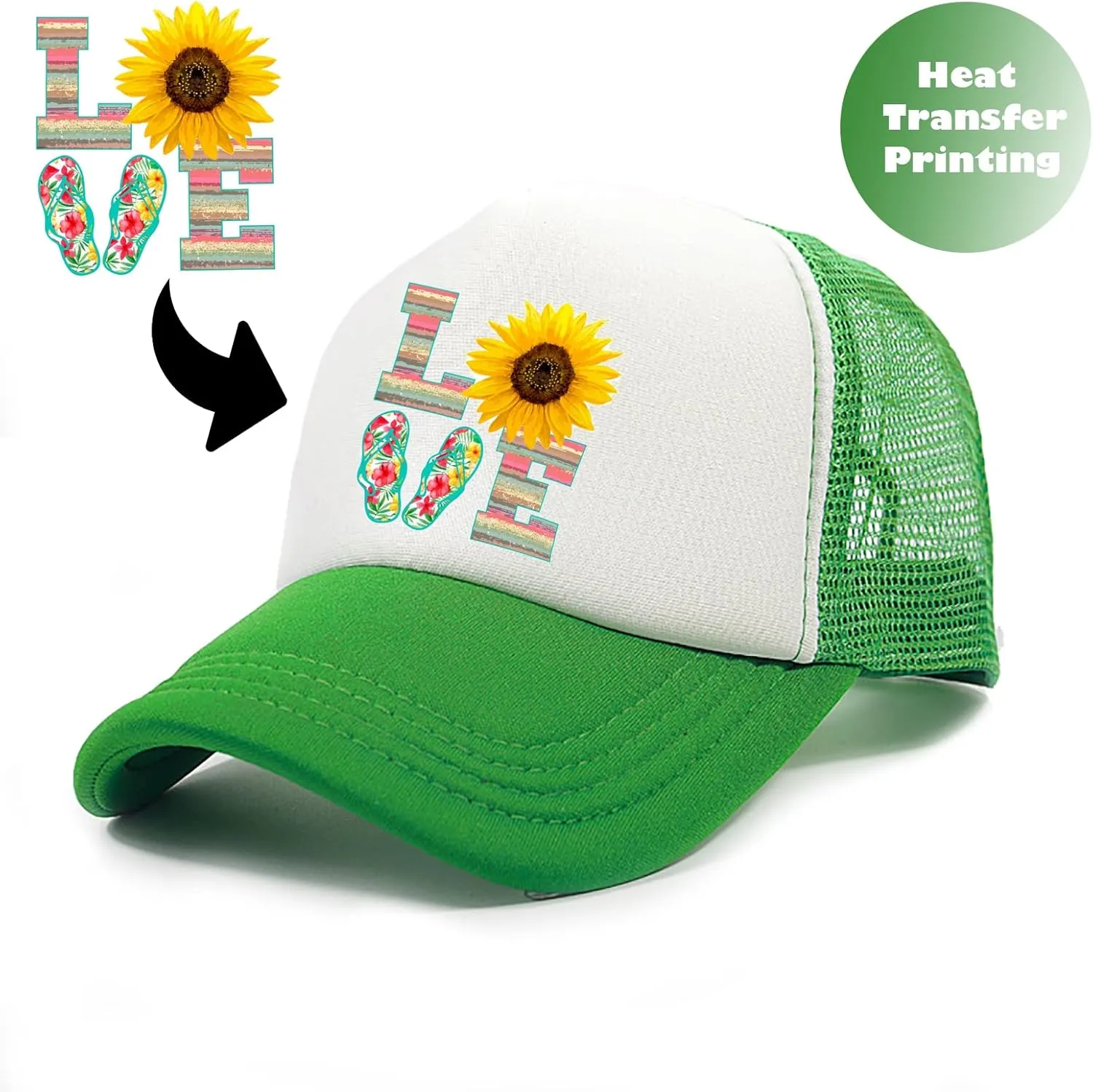 12 Pack Sublimation Blanks Mesh Trucker Hats Bulk, DIY Printing Baseball Hat Wholesale, Sports Outdoor Snapback Dad Hat