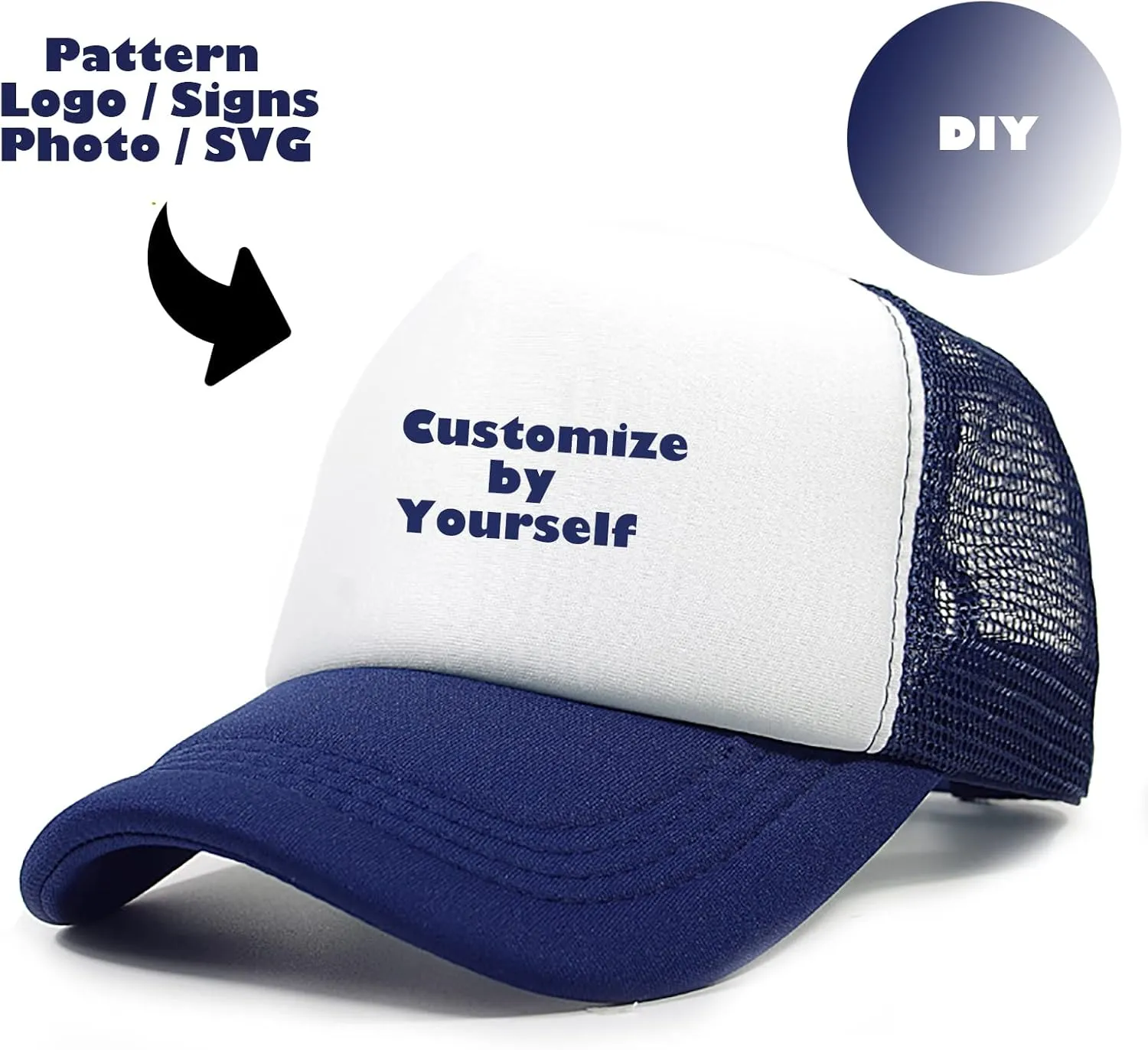 12 Pack Sublimation Blanks Mesh Trucker Hats Bulk, DIY Printing Baseball Hat Wholesale, Sports Outdoor Snapback Dad Hat