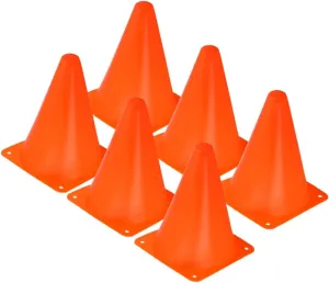 12Pcs Orange Sports Training Cones Durable Football Soccer Rugby Obstacles for Outdoor Activities for Drills Games and Obstacle Courses