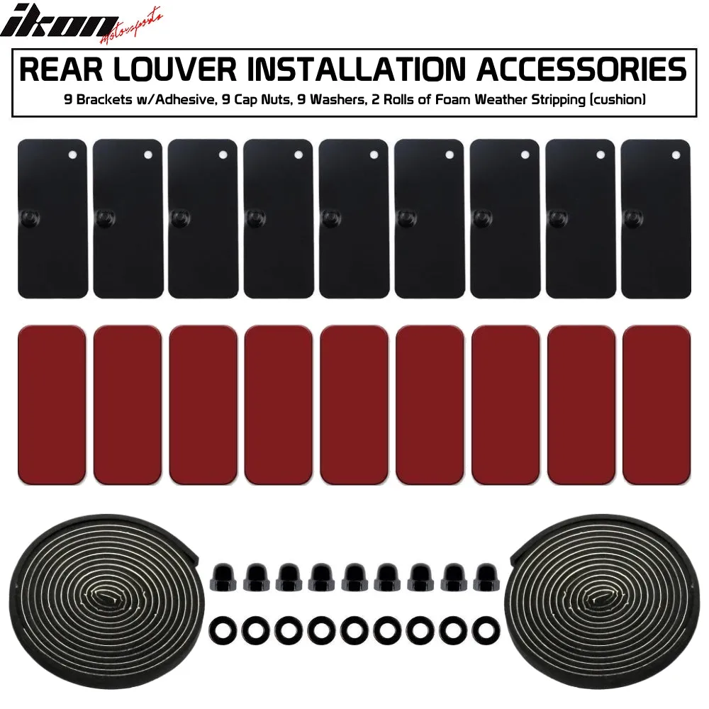 2009-2020 Nissan 370Z Coupe IKON Style Rear Window Scoop Louver Cover