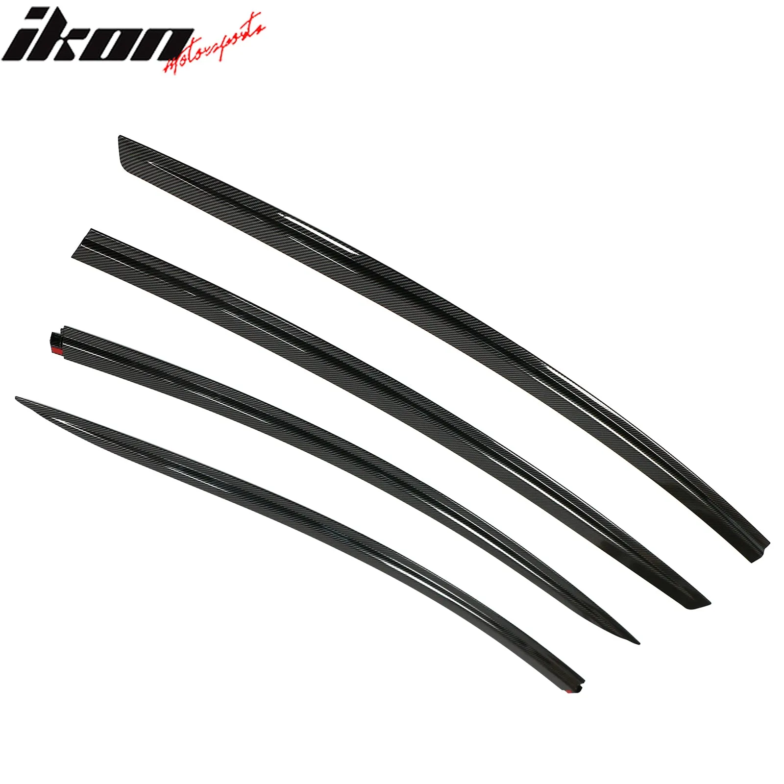 2017-2023 Tesla Model 3 Tape-on Window Visors ABS 4PCS