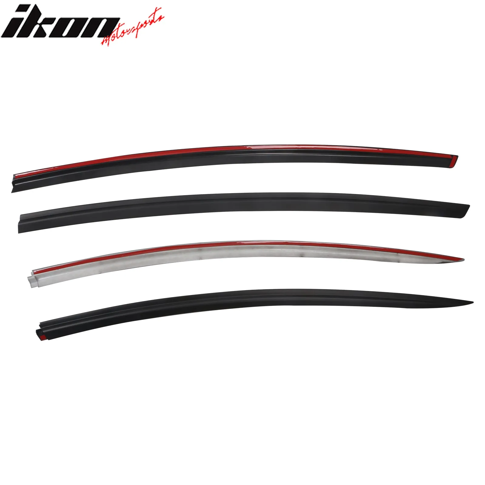 2017-2023 Tesla Model 3 Tape-on Window Visors ABS 4PCS