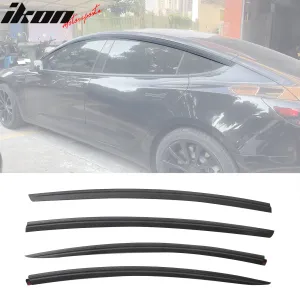 2017-2023 Tesla Model 3 Tape-on Window Visors ABS 4PCS