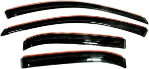 Auto Ventshade [AVS] In-Channel Rain Guards for 2017 - 2022 Nissan Rogue Sport | Window Vent Visors, 4 pcs. - Smoke | 194782