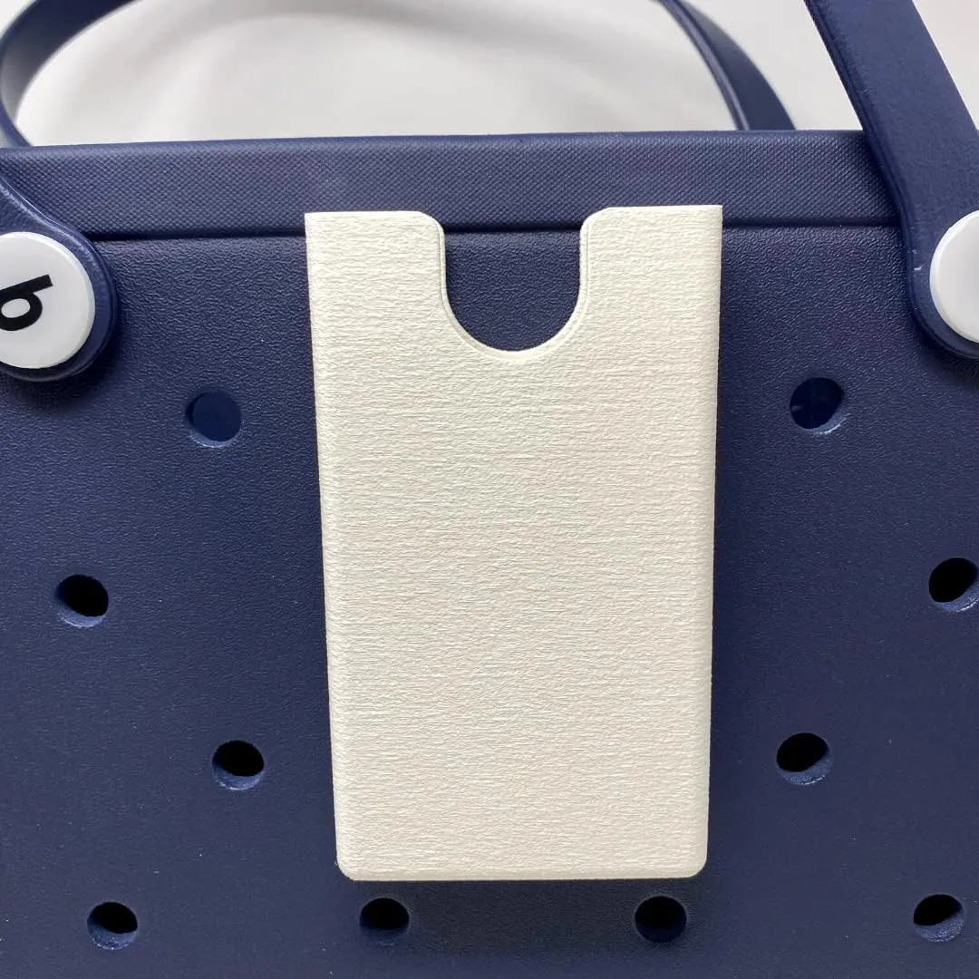 BAGLETS - Phone Holder Charm Accessory Compatible with Bogg Bags - Keep Your Phone Handy with Your Tote Bag - Made in The USA (White)