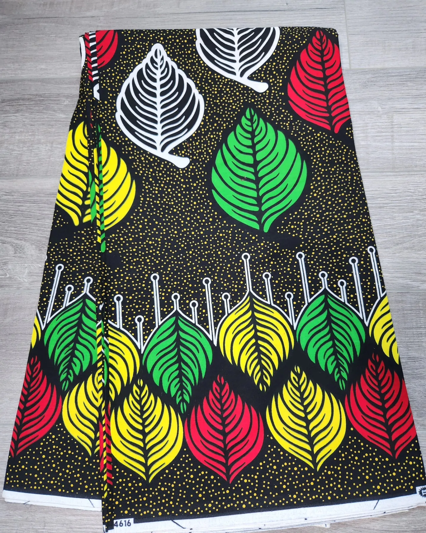 Black African Print Fabric, Ankara Fabric
