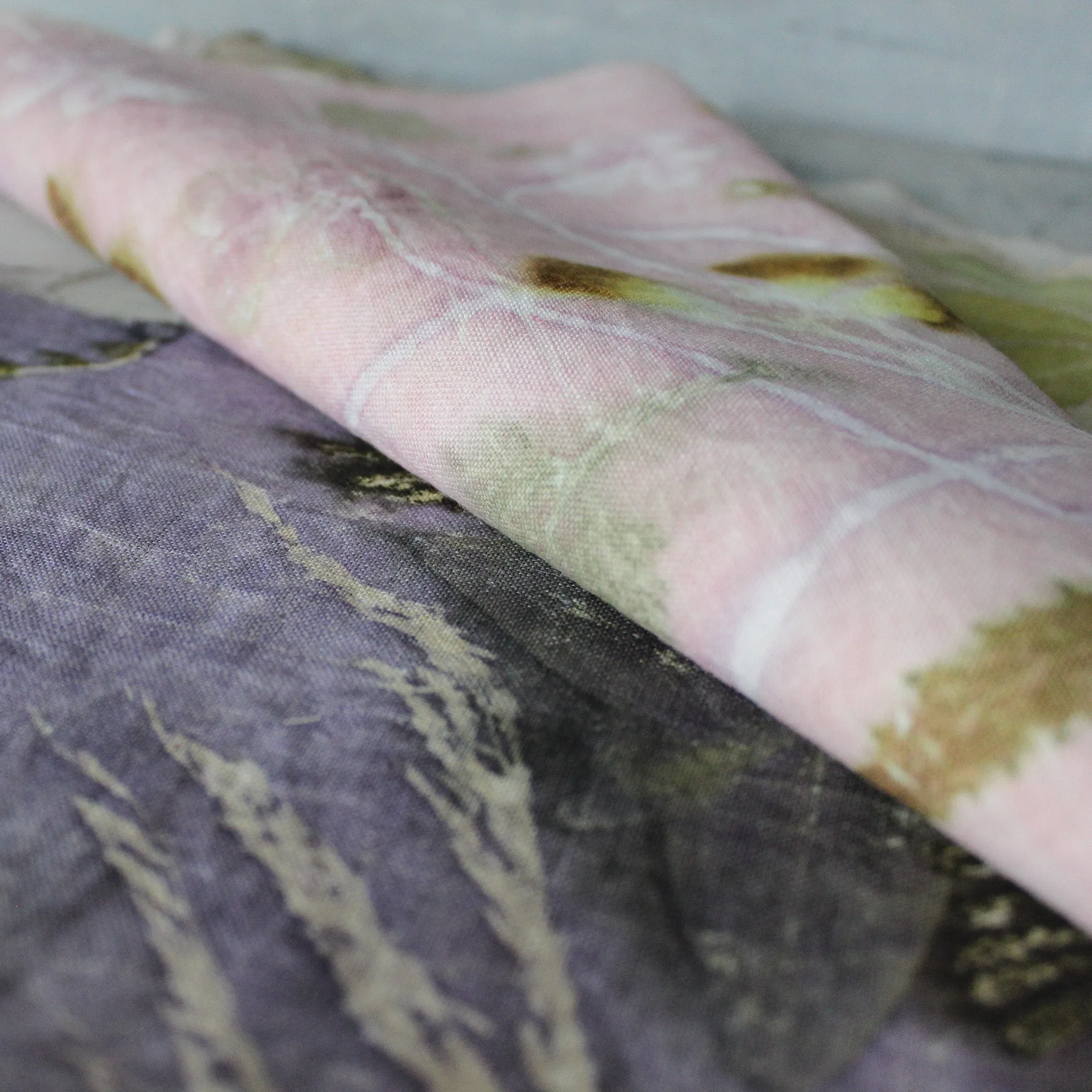 Botanical Eco Print Linen Panel Placemats
