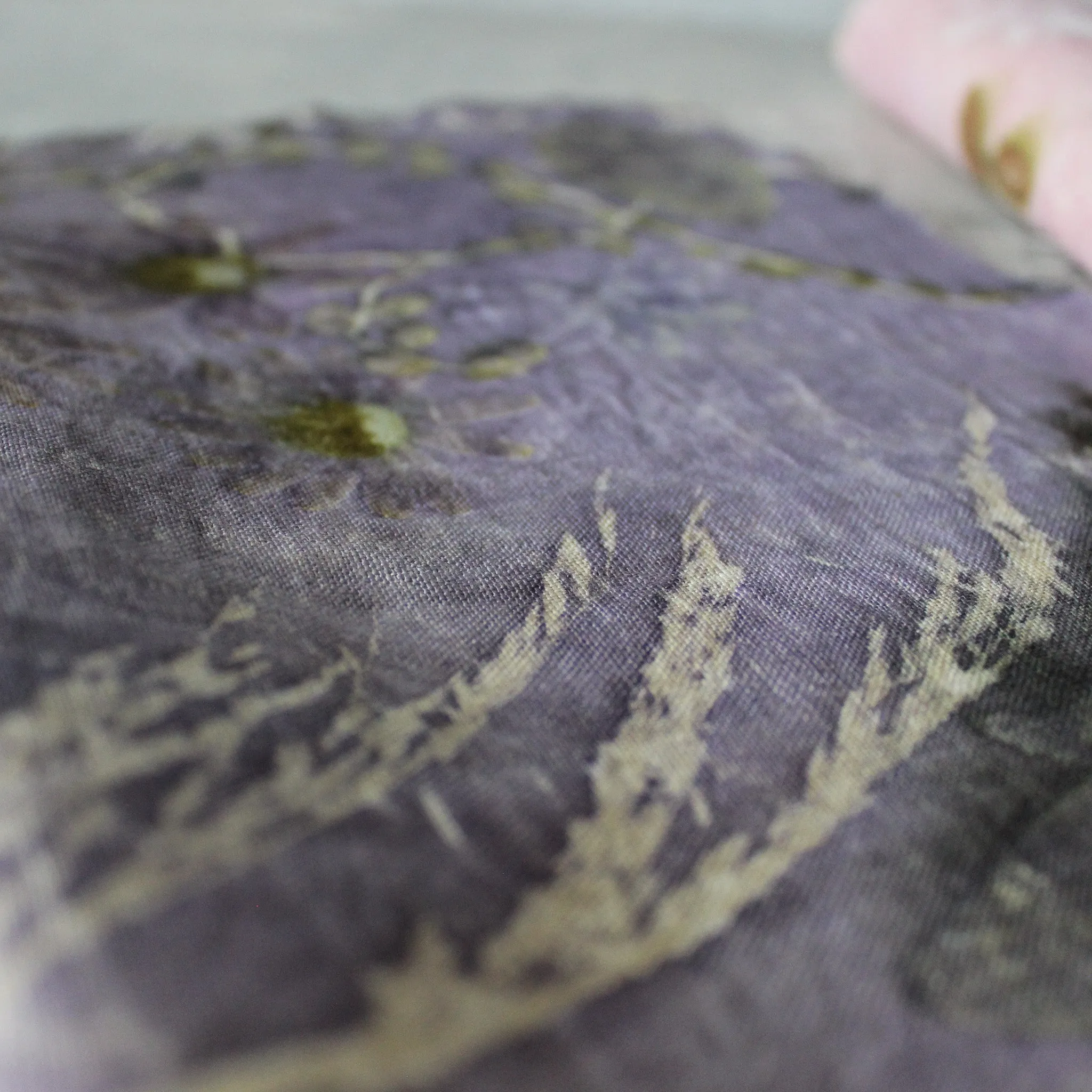 Botanical Eco Print Linen Panel Placemats