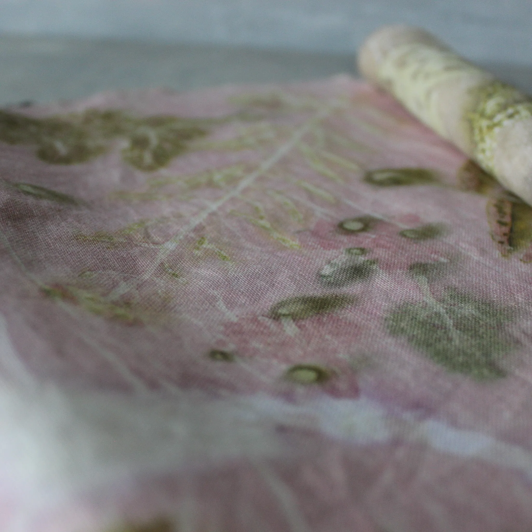 Botanical Eco Print Linen Panel Placemats