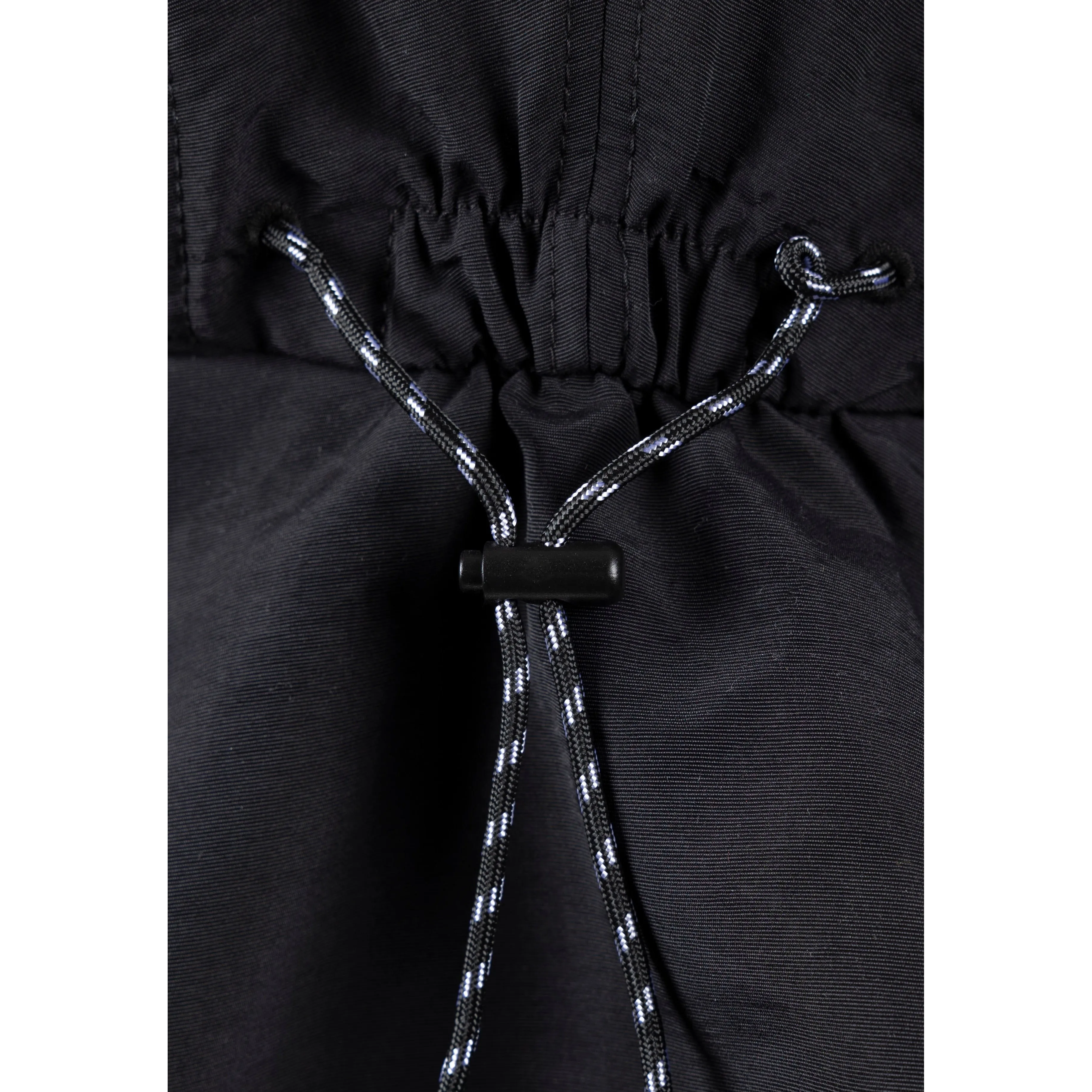 Caspian Unisex Wide Brim Cap with Neck Covering in Black