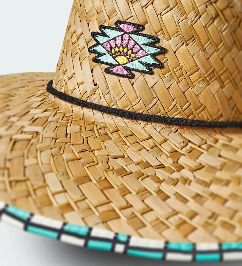 Checkered Straw Hat