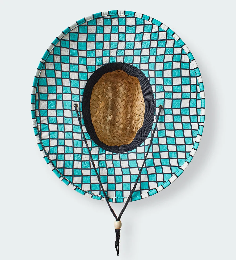 Checkered Straw Hat