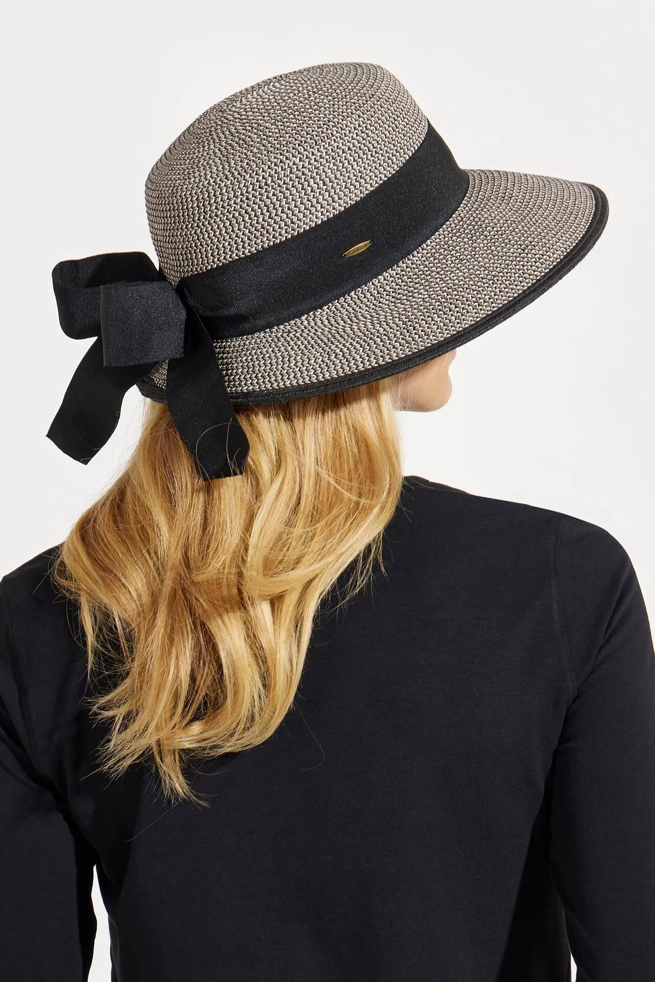 Clara Sun Hat | Black/Ivory