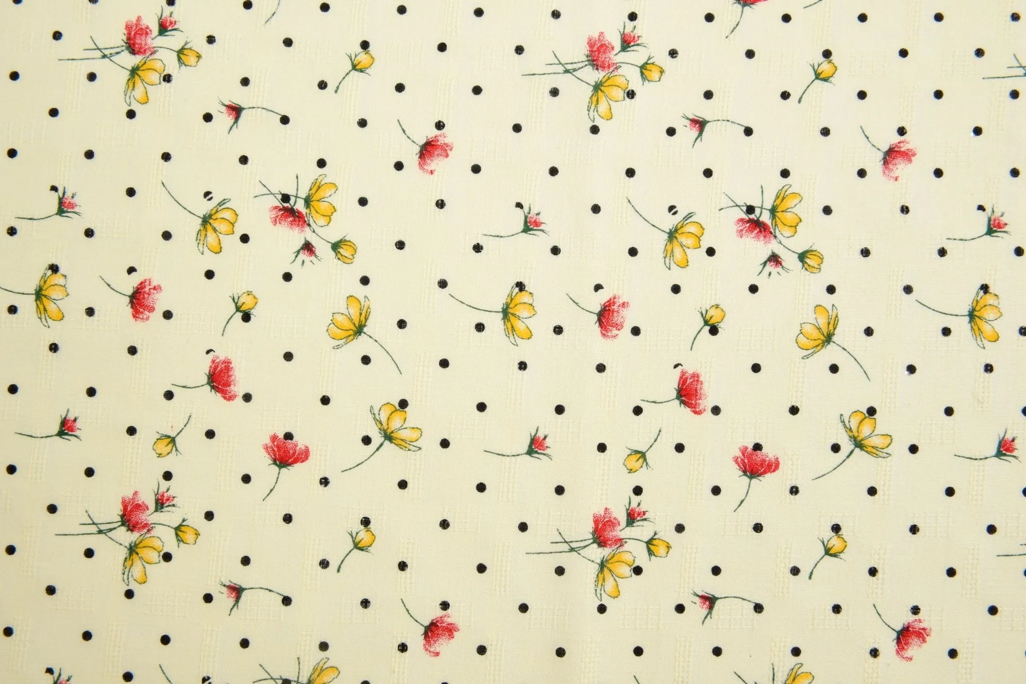Cotton Lawn Jacquard Floral Print Fabric