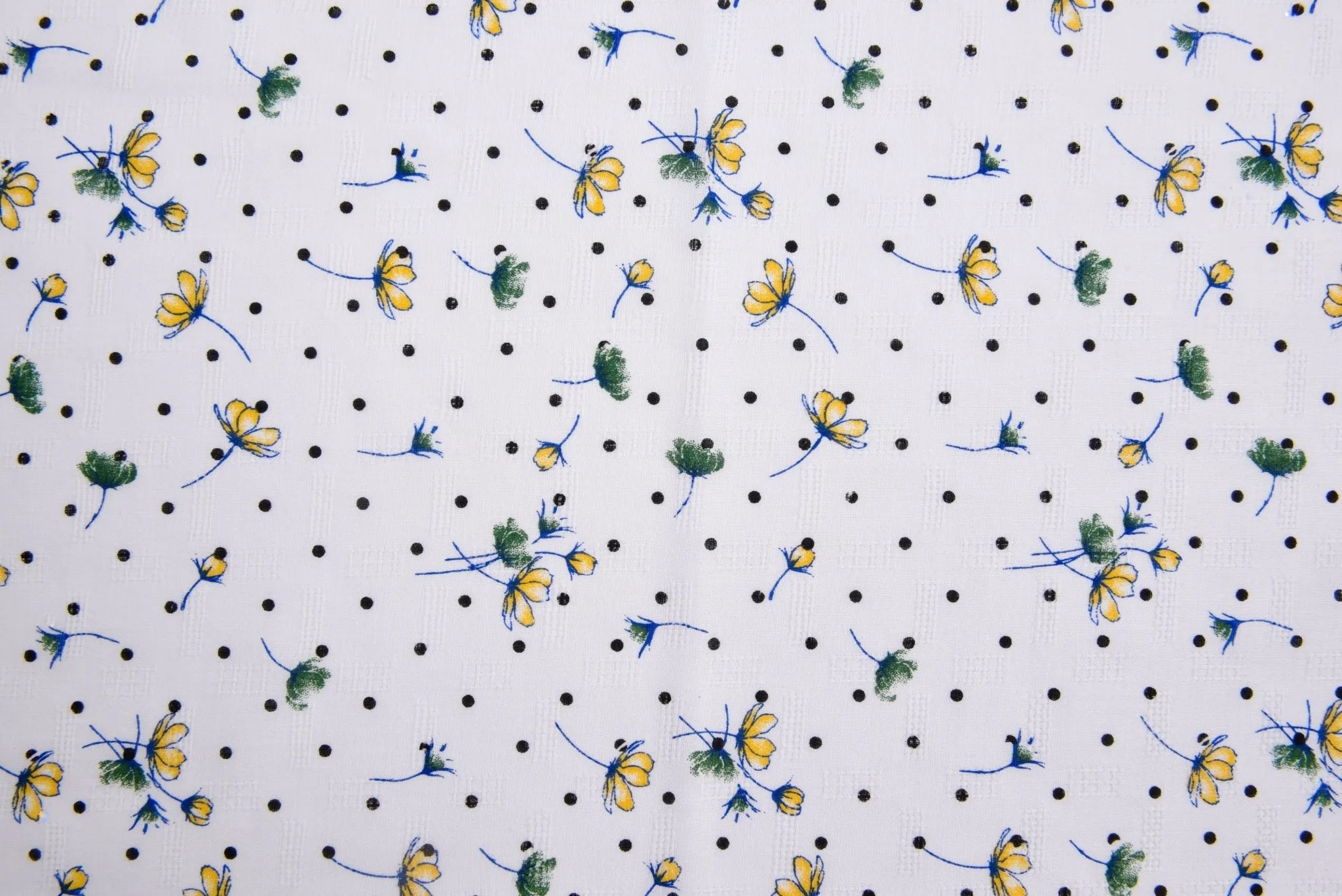 Cotton Lawn Jacquard Floral Print Fabric