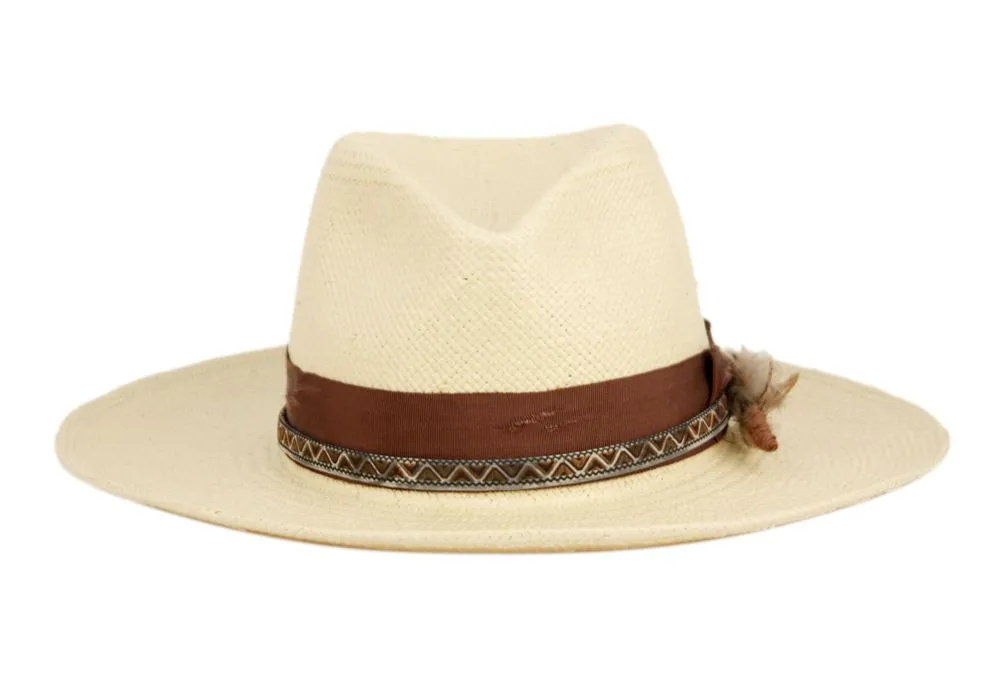 Creed | Wide Brim Straw Fedora Hat