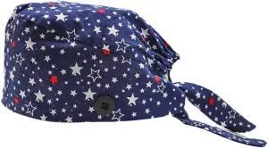 Cute Printed Working Cap with Sweatband Adjustable Tie Back Hats for Women/Men