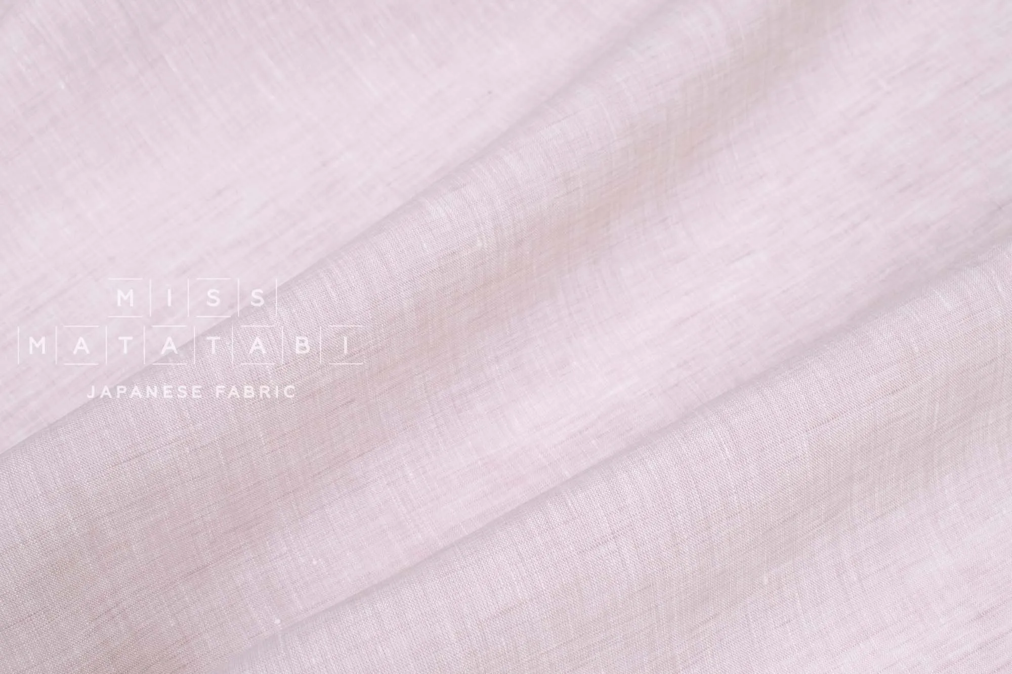 DEADSTOCK 100% Linen Chambray - pale pink