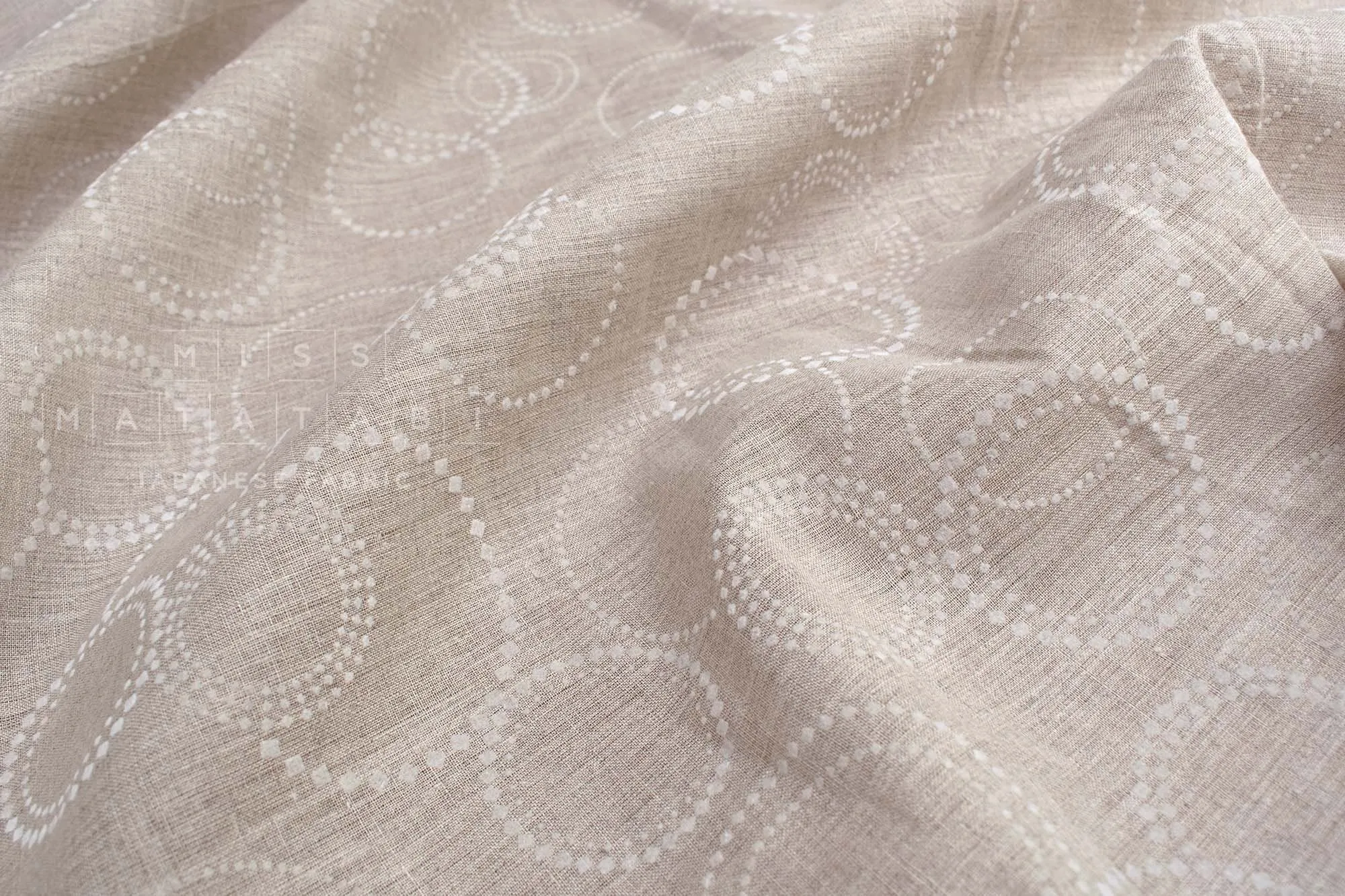 DEADSTOCK Flocked 100% Linen