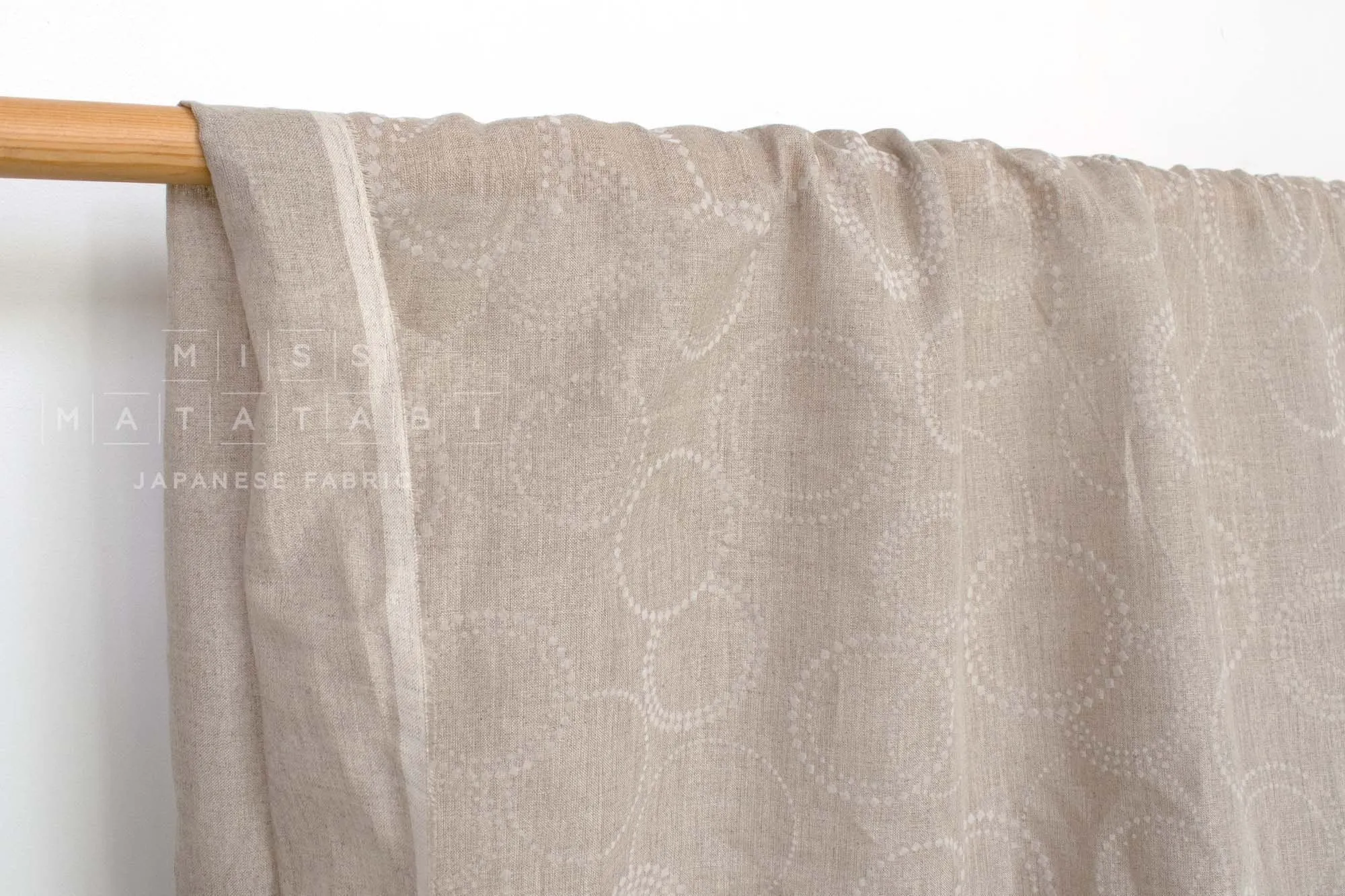 DEADSTOCK Flocked 100% Linen