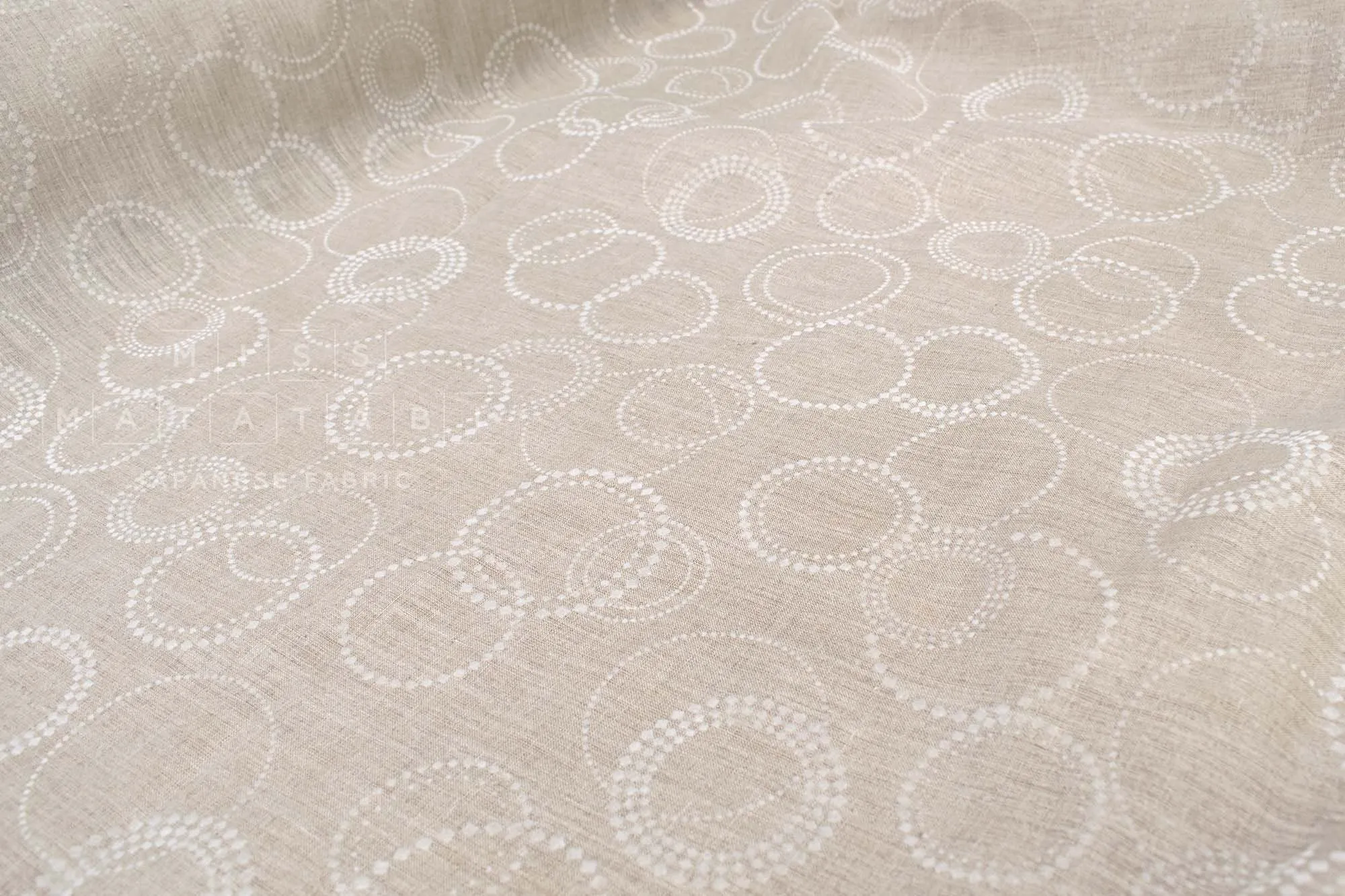 DEADSTOCK Flocked 100% Linen