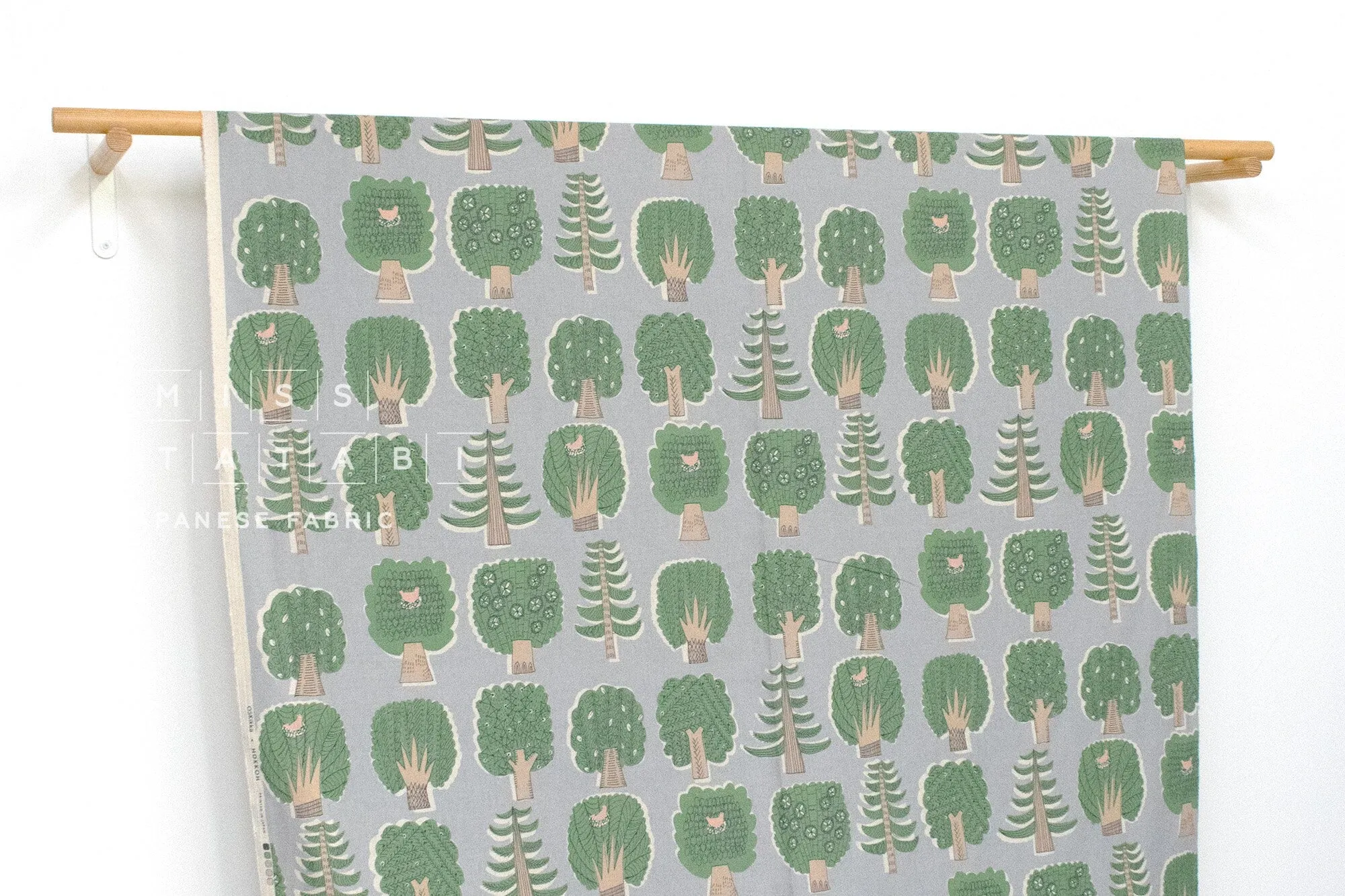 DEADSTOCK Trees Linen Blend - C