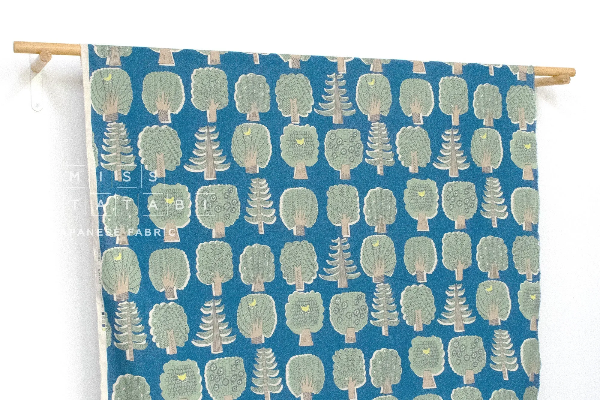 DEADSTOCK Trees Linen Blend - E