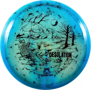 DOOMSDAY DISCS Desolation Midrange | Professional Level Disc Golf Mid in Premium Gummy Clear Plastic