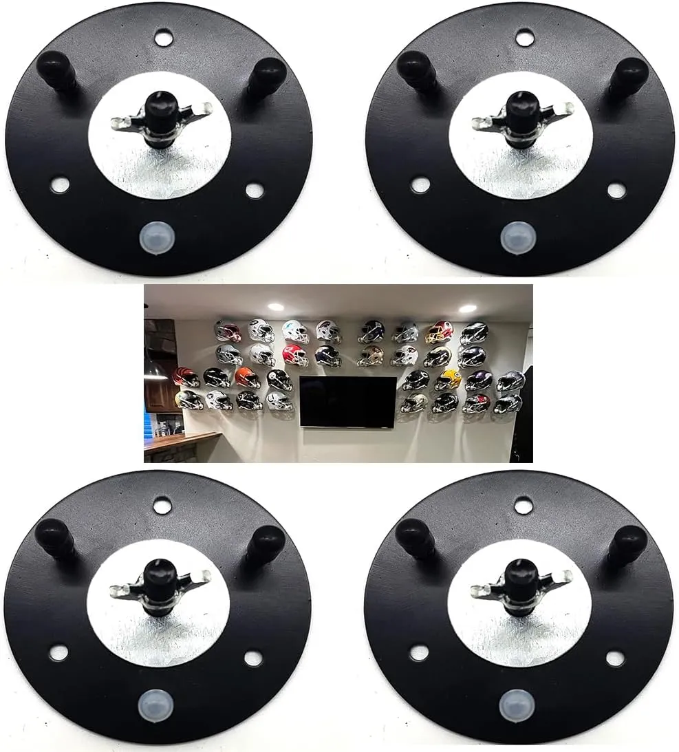Full Size Football Helmet Wall Mount Brackets Display Case Hovering Floating Sports Memorabilia