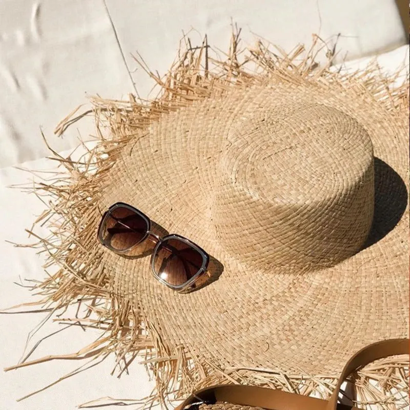 Gorgeous Handmade Wide Brim Summer Straw Hat Collection