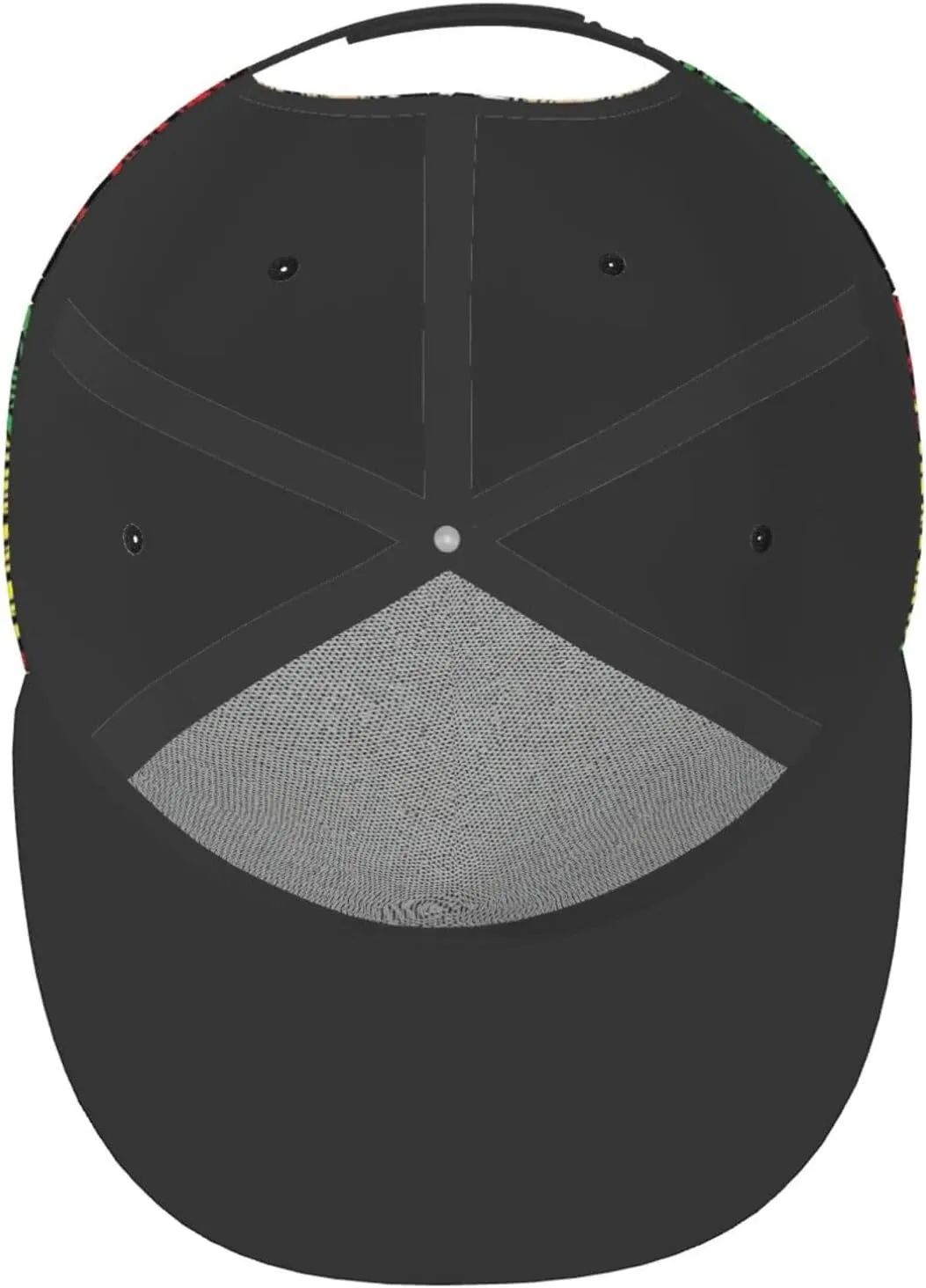 Jamaican Reggae Rasta Baseball Cap Snapback Flat Bill Hip Hop Hat Adjustable Visor Cap for Men Women