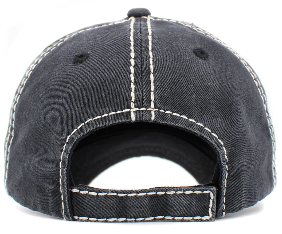KBV1418 "Faith Over Fear" Vintage Distressed Cotton Cap