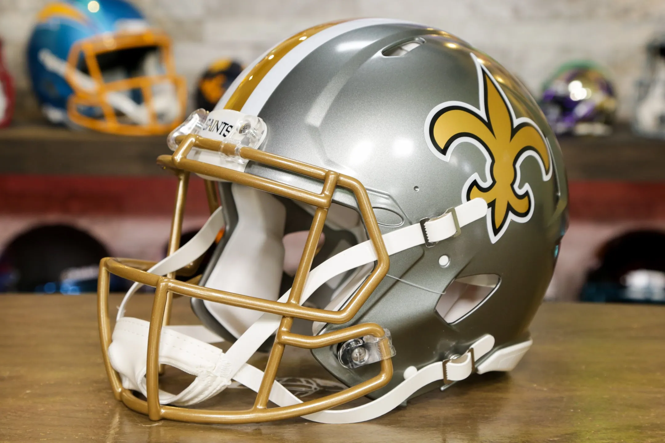 New Orleans Saints Riddell Speed Replica Helmet - Flash