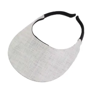 No Headache® Midsize Clip On Sun Visor in Linen Pattern Fabric