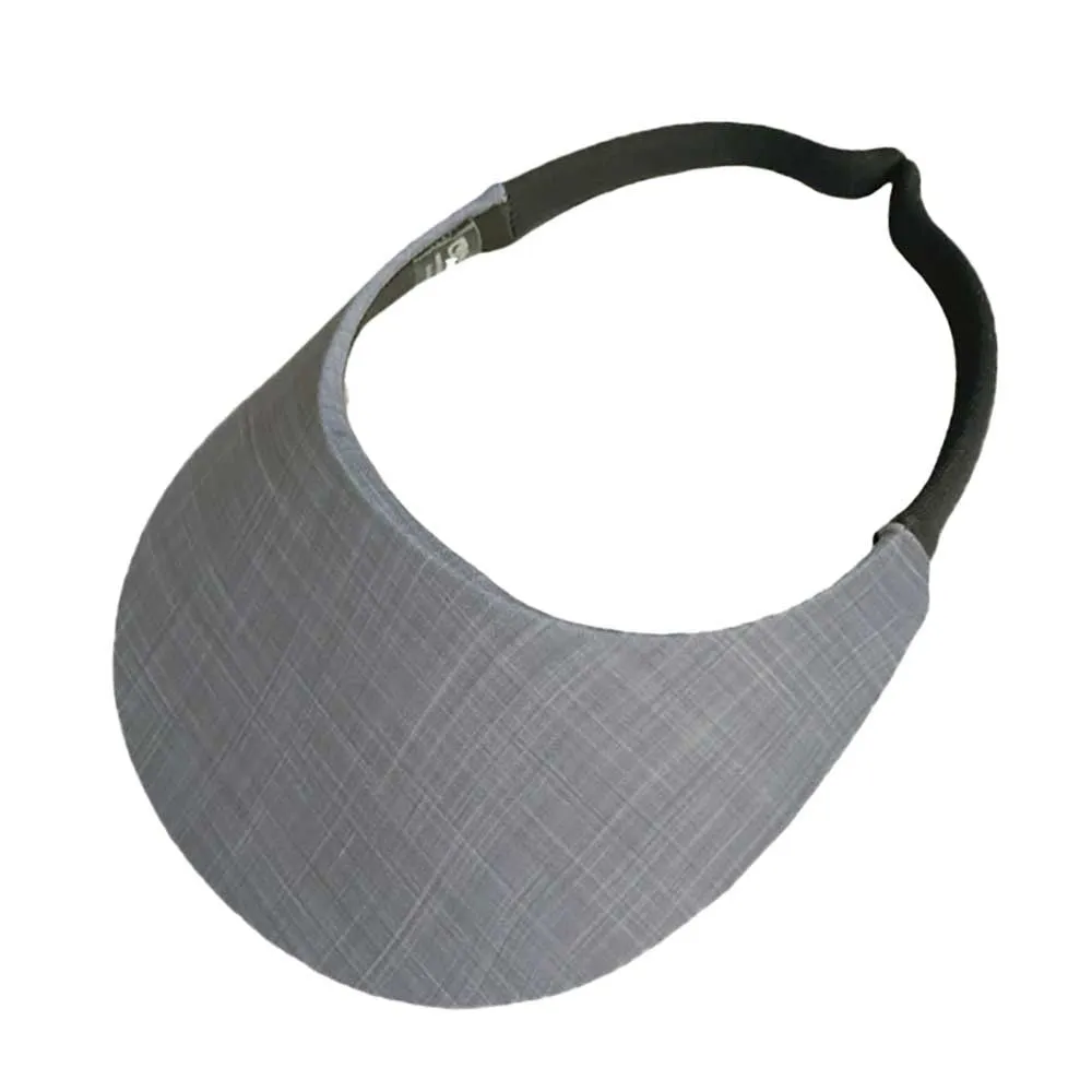 No Headache® Midsize Clip On Sun Visor in Linen Pattern Fabric