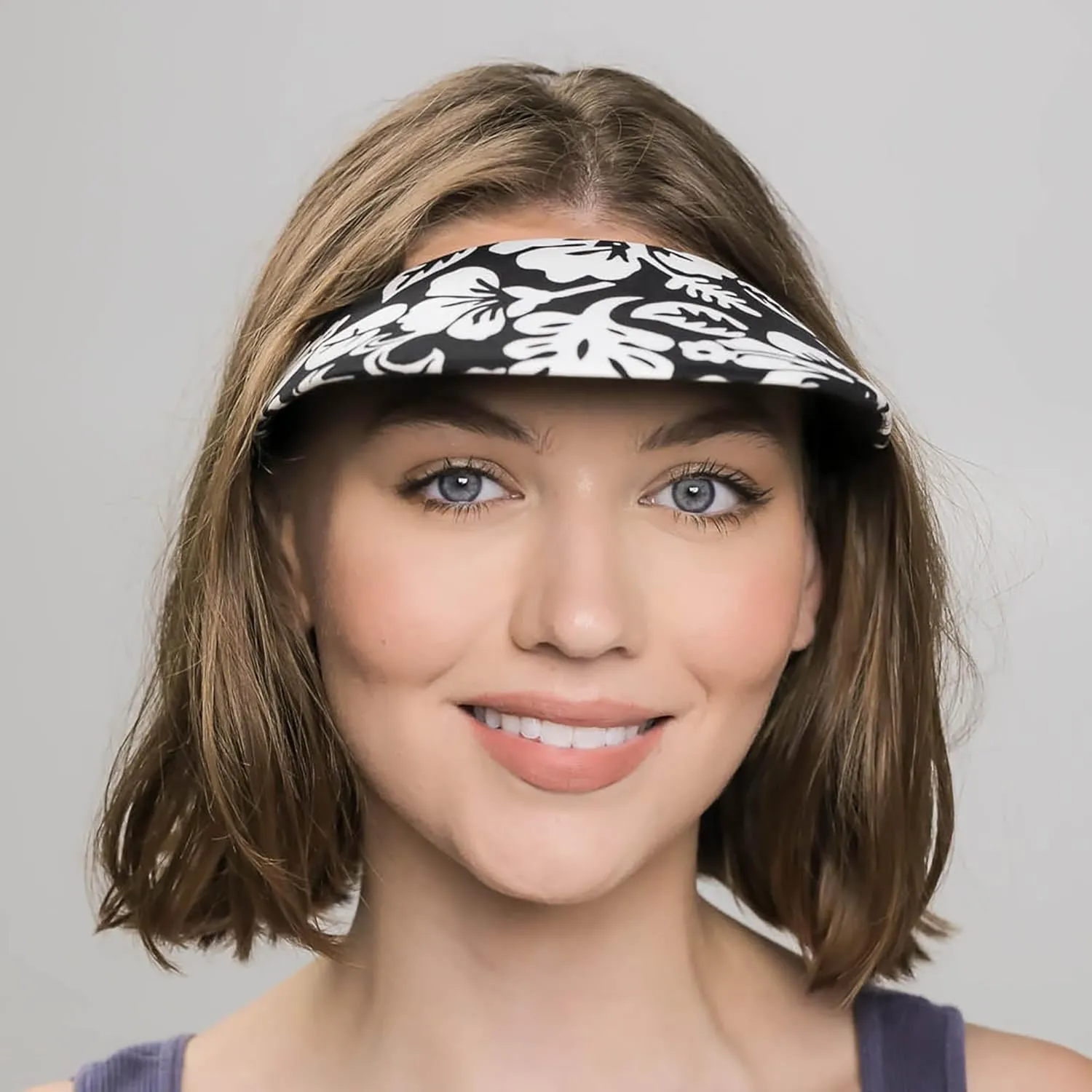 No Headache Sun Visor for Women | Stylish, Lightweight Square Brim Hat | Comfortable UV Protection for Golf, Tennis & Travel