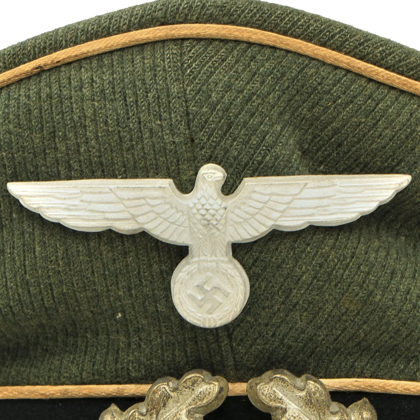 Original German WWII Army Heer EM/NCO Infantry Visor Crush Cap - Size 53