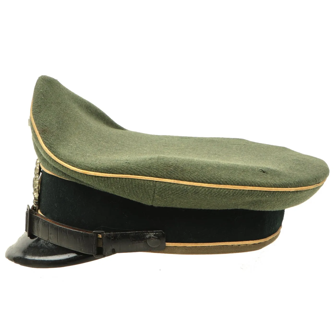 Original German WWII Army Heer EM/NCO Infantry Visor Crush Cap - Size 53
