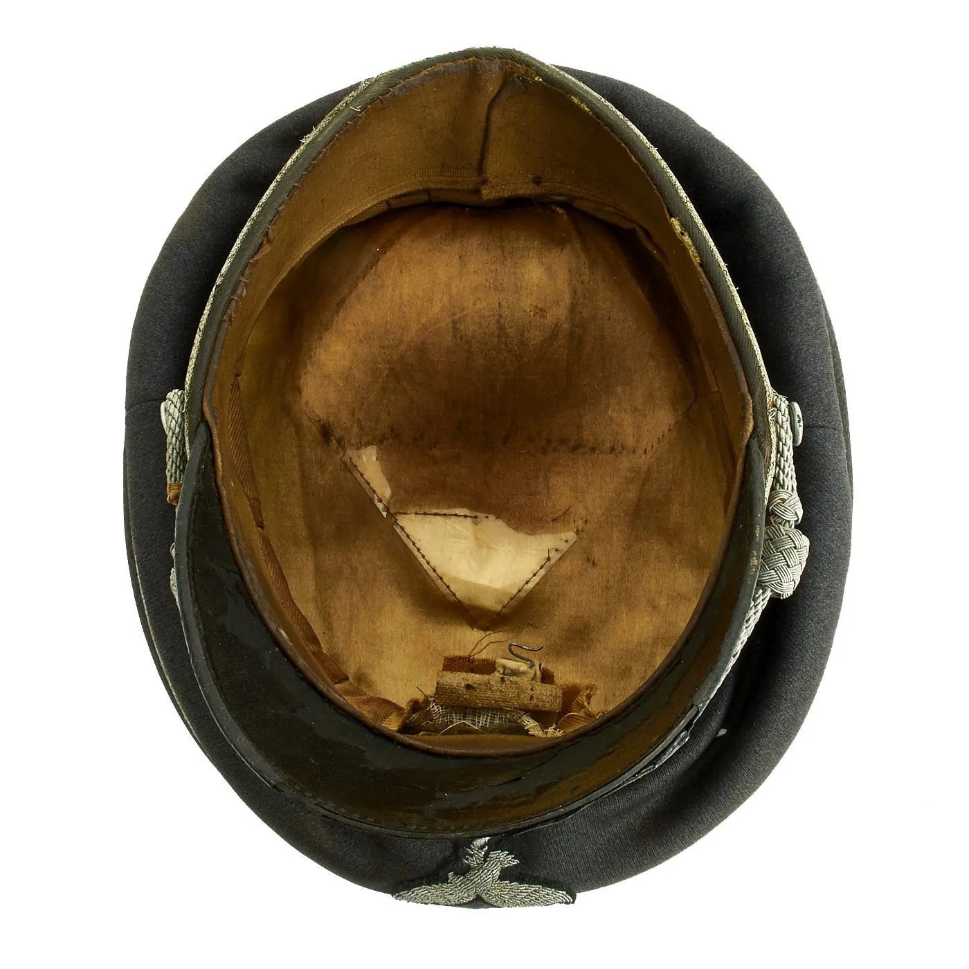Original German WWII Luftwaffe Officer Schirmmütze Visor Cap by EREL