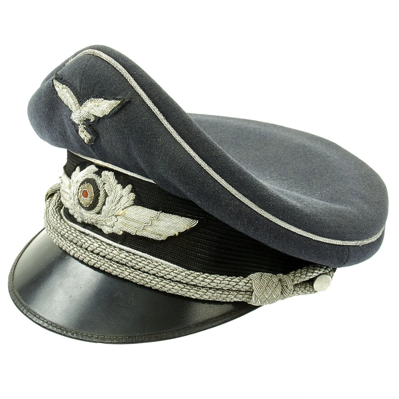 Original German WWII Luftwaffe Officer Visor Cap by Clemens Wagner