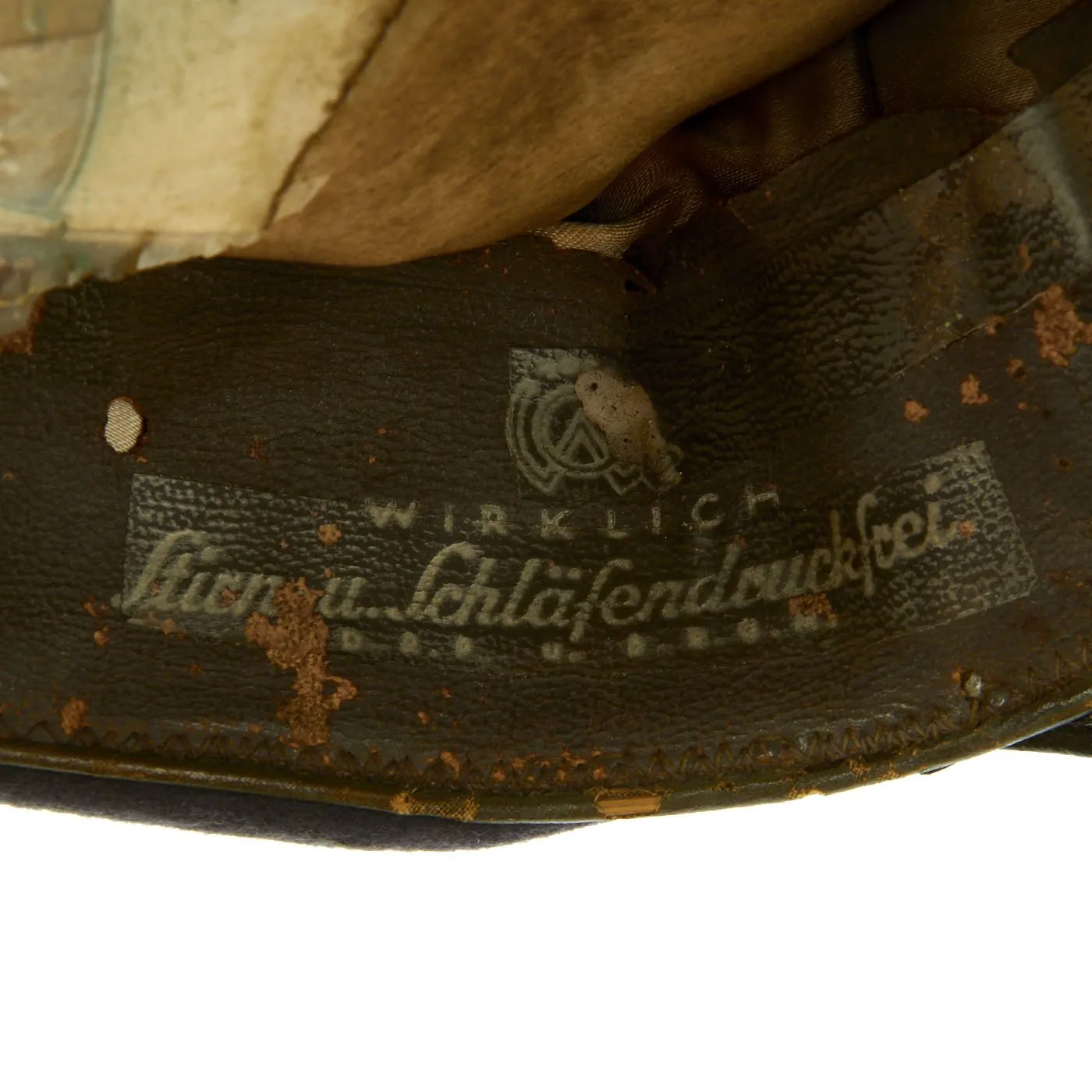 Original German WWII Luftwaffe Officer Visor Cap by Clemens Wagner
