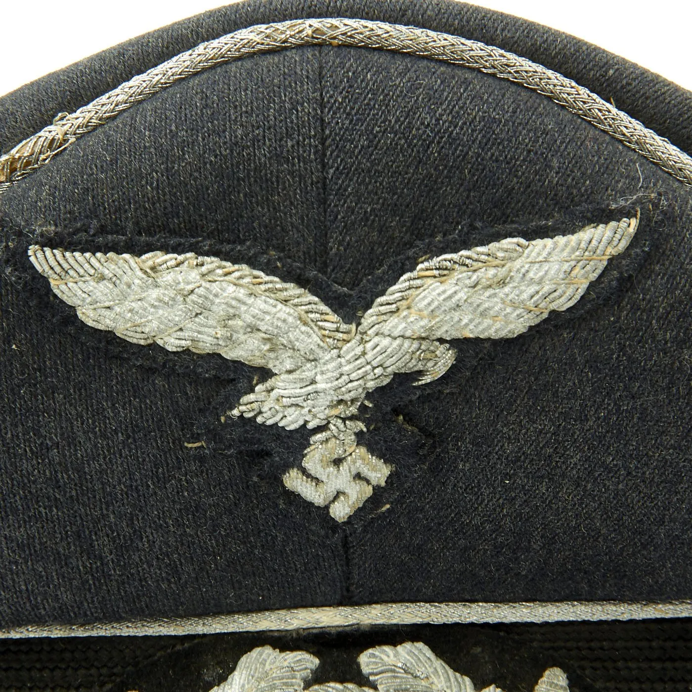 Original German WWII Luftwaffe Officer Visor Cap by Clemens Wagner
