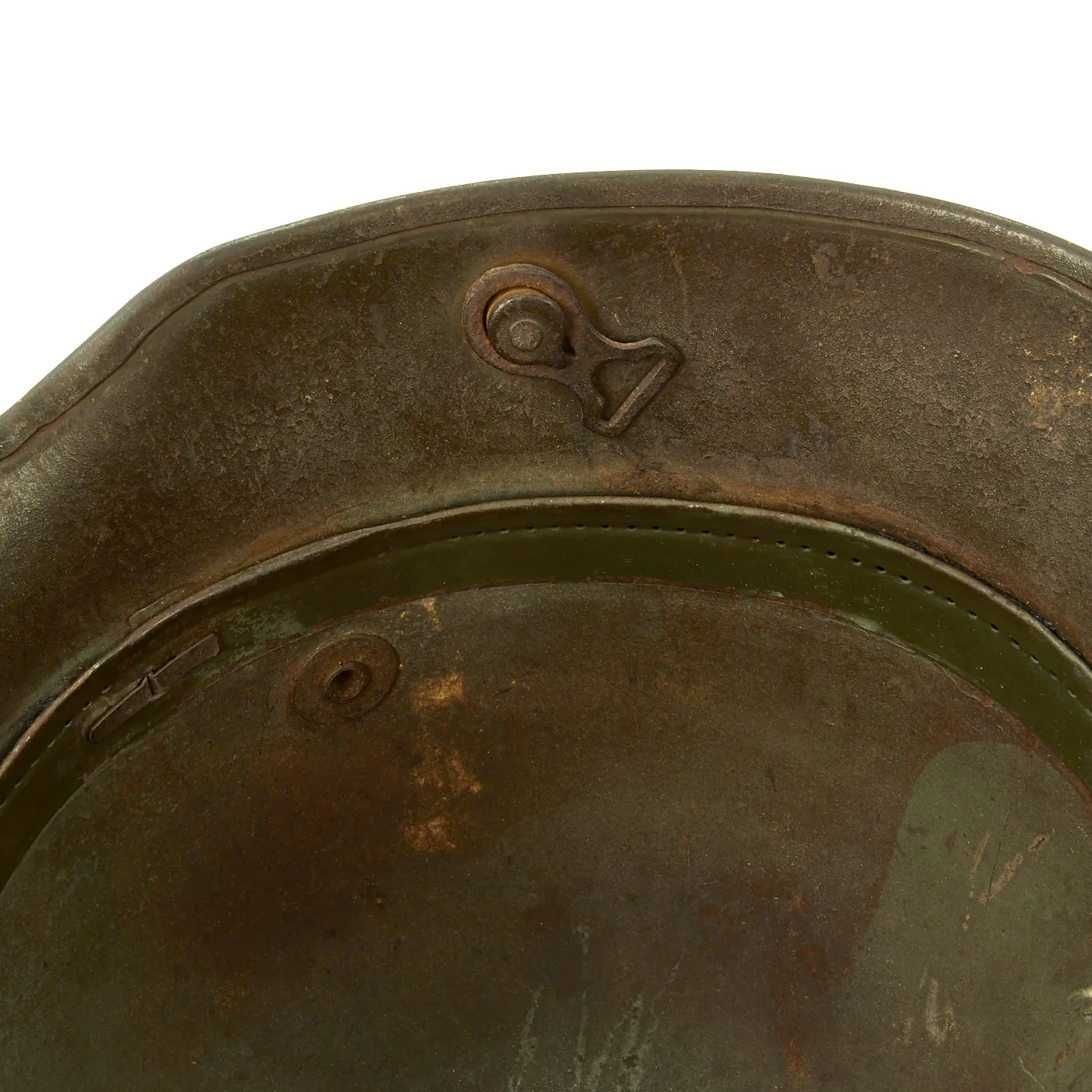 Original Imperial German WWI M16 Kaiser Wilhelm Trench Art Camouflage Helmet - Gott Mit Uns!