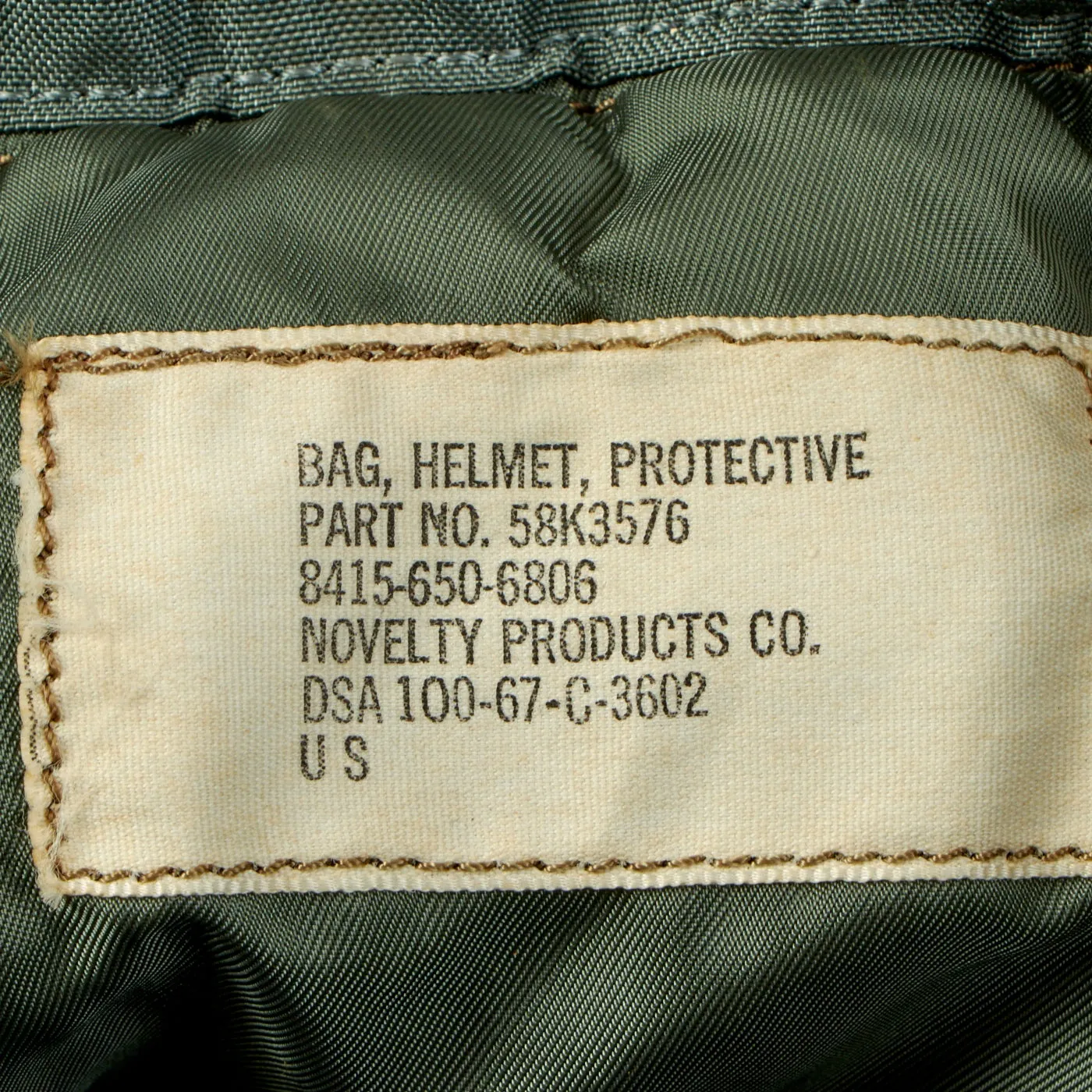 Original U.S. Vietnam War Era HGU-26/P Flight Helmet with Dual Visor and Oxygen Mask and Storage Bag