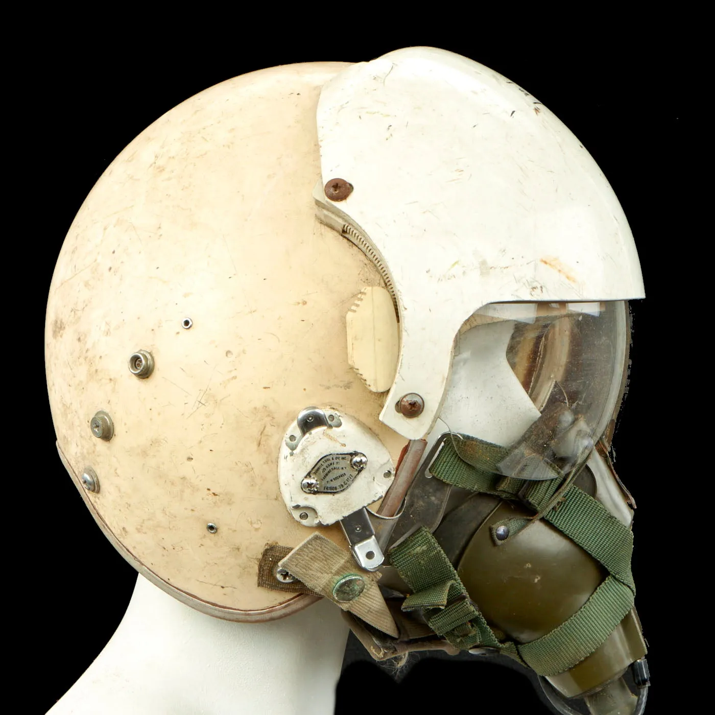 Original U.S. Vietnam War Era HGU-26/P Flight Helmet with Dual Visor and Oxygen Mask and Storage Bag