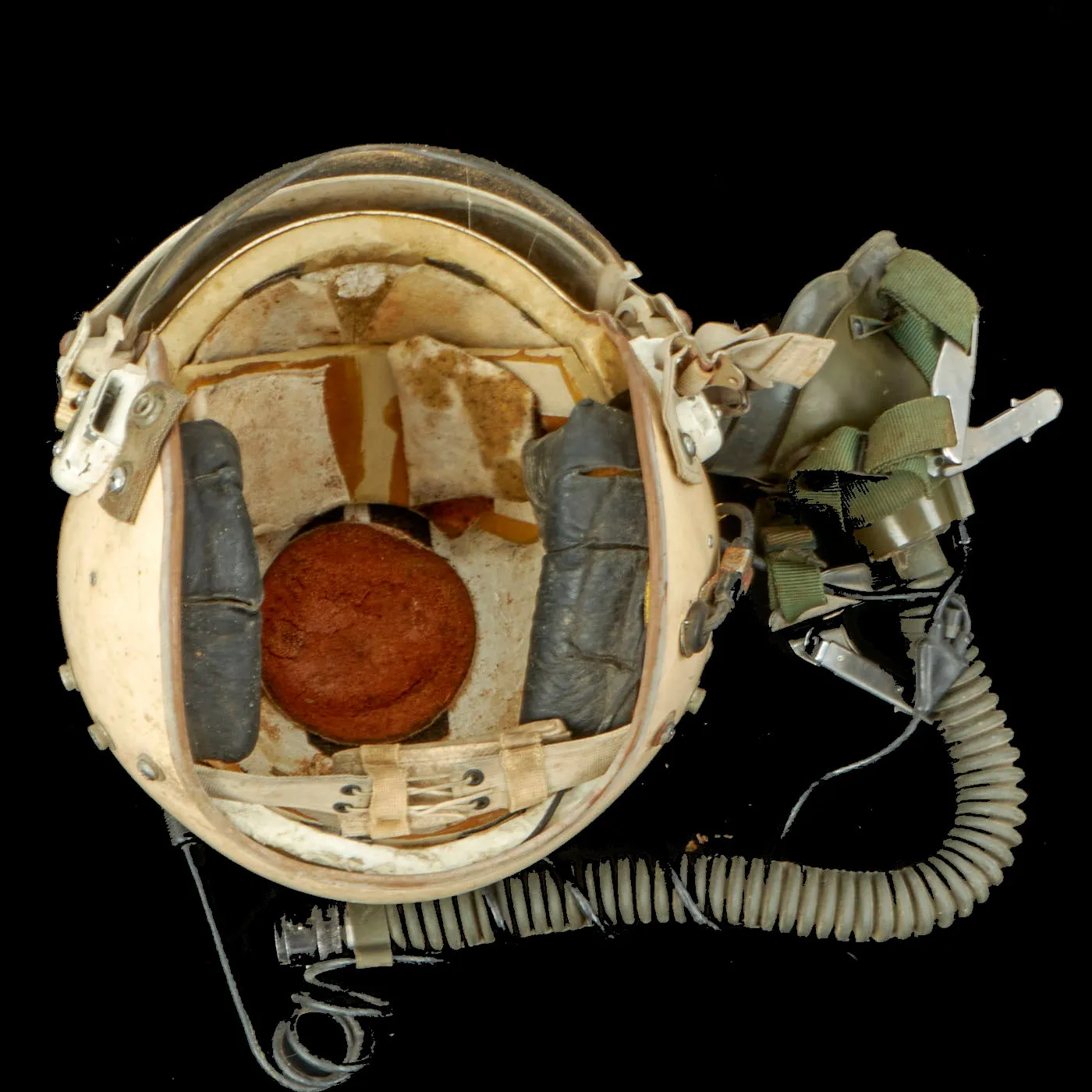 Original U.S. Vietnam War Era HGU-26/P Flight Helmet with Dual Visor and Oxygen Mask and Storage Bag