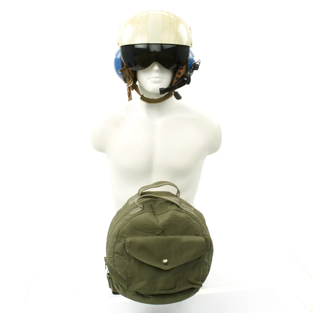 Original U.S. Vietnam War Gentex SPH-4 with Ramshorn Dual Visor Helicopter Helmet
