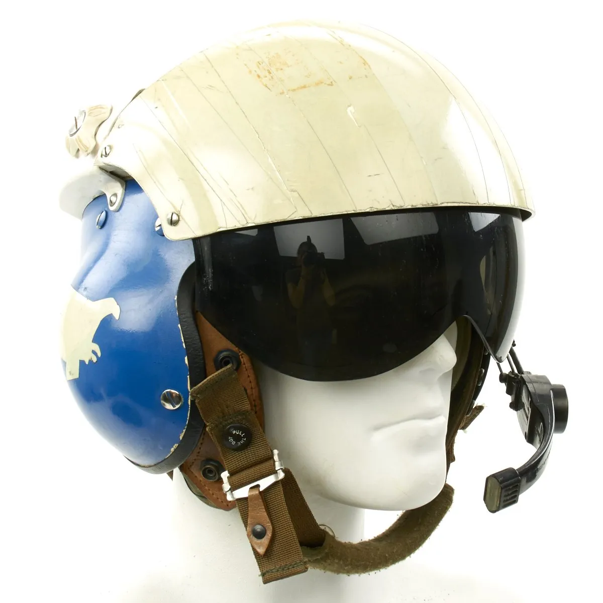 Original U.S. Vietnam War Gentex SPH-4 with Ramshorn Dual Visor Helicopter Helmet