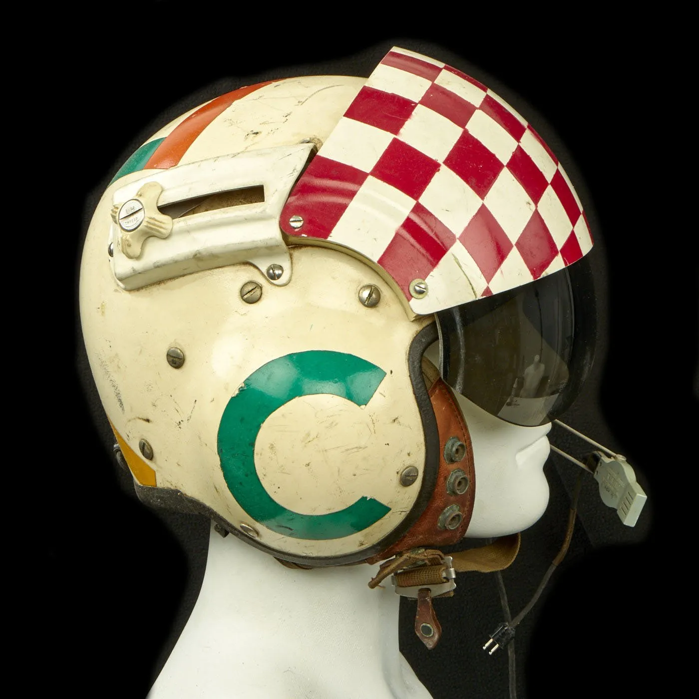 Original U.S. Vietnam War Helicopter Pilot Decorated Gentex SPH-4 Helmet with Double Visors