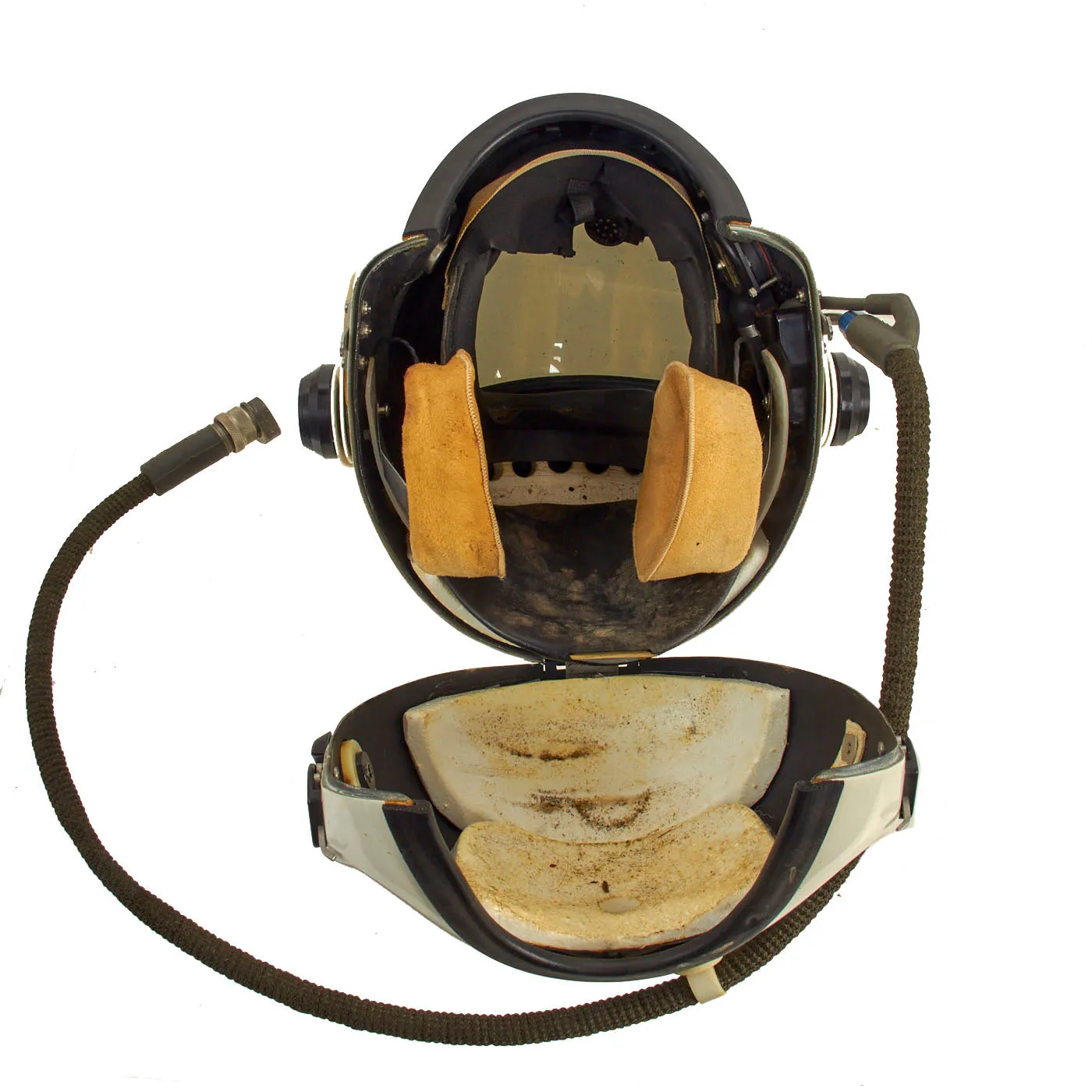 Original Vietnam War Era US Navy Rare HGU-20/P Clamshell Fighter Pilot Helmet by Robert Shaw Controls Co - Dated 1970